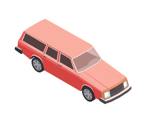 Car Isometric Illustration