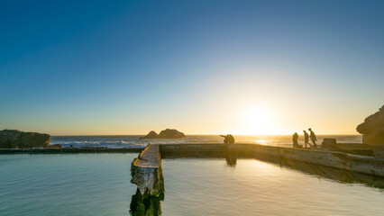Obraz premium Sutro Baths at sunset