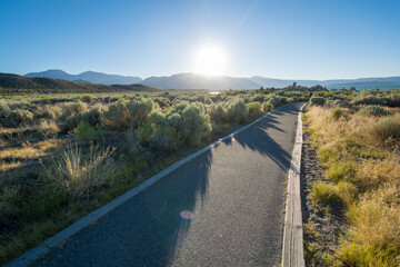 path near mono lake
