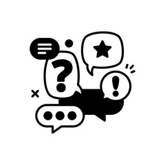 Conversation icon in vector. Logotype