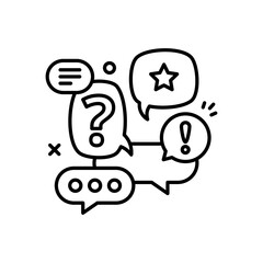 Conversation icon in vector. Logotype
