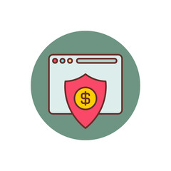 Online Banking icon in vector. Logotype