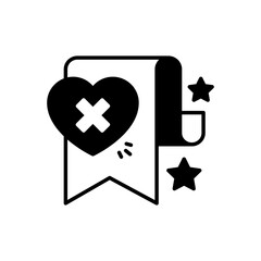 Remove Bookmark icon in vector. Logotype