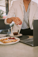 Close up of breakfast