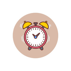 Alarm icon in vector. Logotype