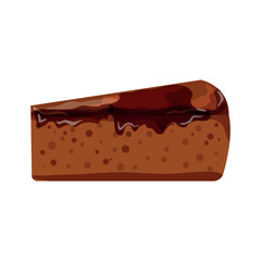 Cake pastries and cheesecakes. Vector illustrations of sweets isolated on white background.