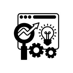 Find SEO Solution icon in vector. Logotype