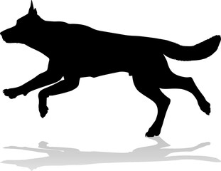 Dog Silhouette Pet Animal