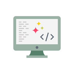 Clean Coding icon in vector. Logotype