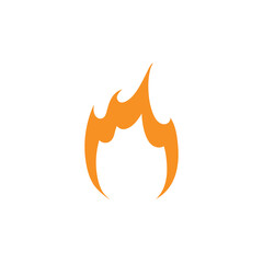 Fire logo vector icon illustration