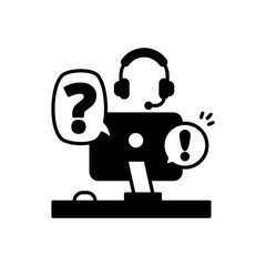 Customer Support icon in vector. Logotype