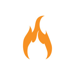 Fire logo vector icon illustration
