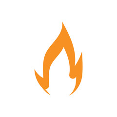 Fire logo vector icon illustration