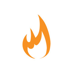 Fire logo vector icon illustration