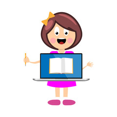 Education and online learning graphic