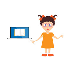 Education and online learning graphic