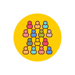 Community icon in vector. Logotype