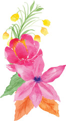 Beautiful Flower Watercolor