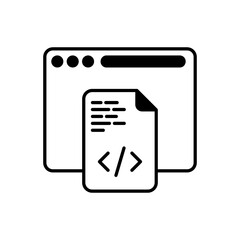 HTML icon in vector. Logotype