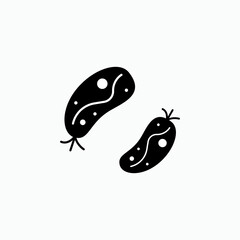 Pathogen Icon. Bacteria Symbol  - Vector.     