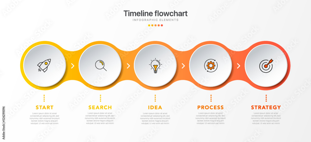 Poster timeline infographic design with 5 options or steps. infographics for business concept. can be used 