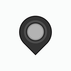 Pin Location Icon - Object Place Illustration, As A Simple Vector Sign and Symbol for Design, Presentation, Website or Apps Elements.