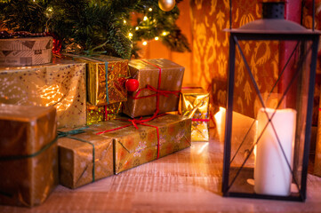 christmas tree with gifts