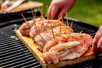grilled chicken with herbs and spices