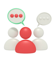 3d icon of customer profile