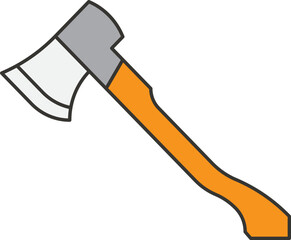 axe isolated on white background