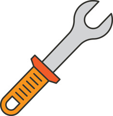 wrench icon illustration