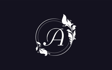 Laurel wreath leaf logo design vector  for professional brand and business