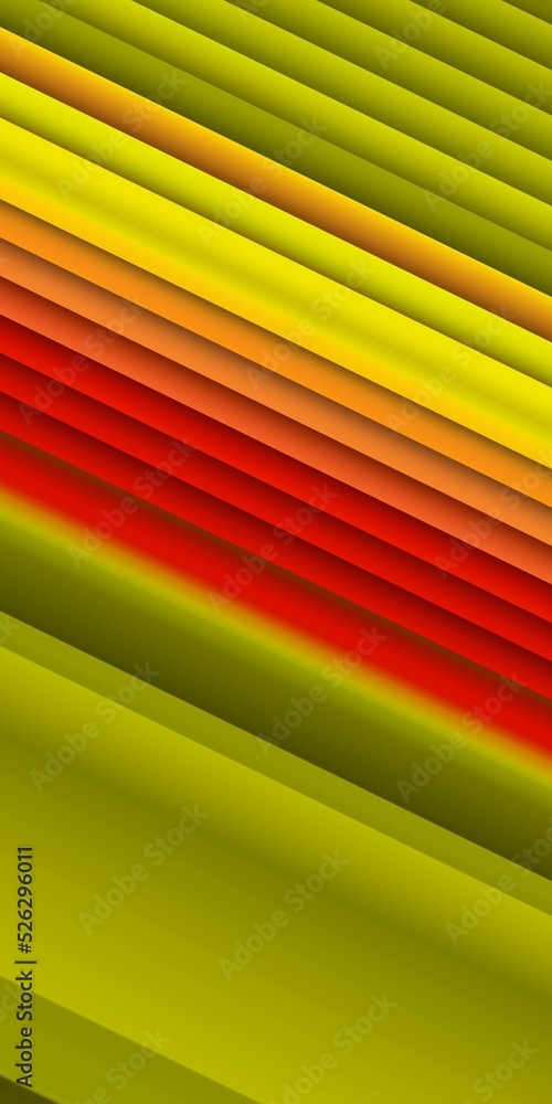 Poster creative vivid yellow triangular concentric and red colour gradient designs