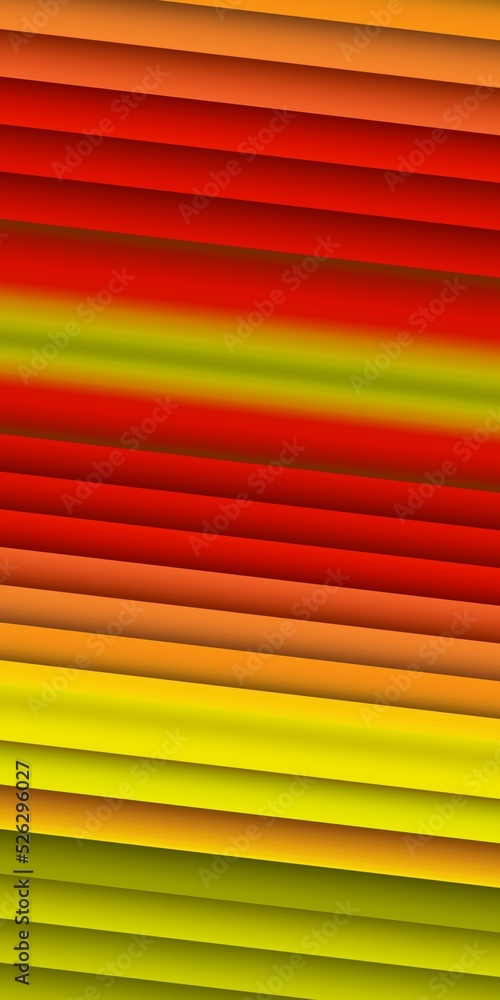 Poster creative vivid yellow triangular concentric and red colour gradient designs