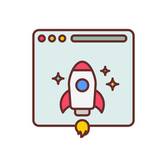 Websites Optimization icon in vector. Logotype