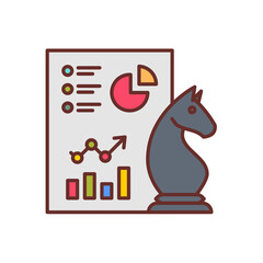 Strategy icon in vector. Logotype