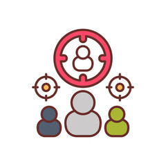 Focus Group icon in vector. Logotype