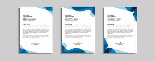 modern corporate letterhead template design