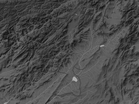 Ghazni, Afghanistan. Grayscale