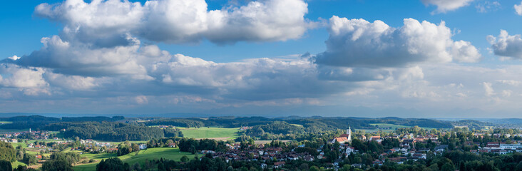 Fototapeta premium panorama of the city of Ebersberg