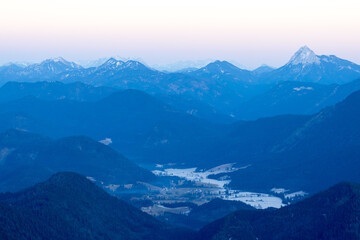 Fototapeta premium snowy landscape in the mountains