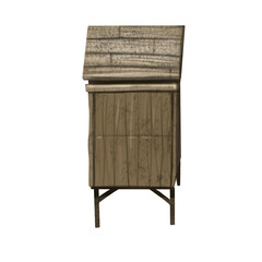 Watercolor beehive. House of wild bees. Illustration 