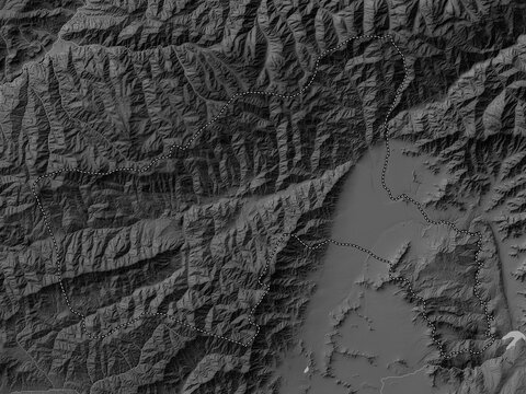 Parwan, Afghanistan. Grayscale