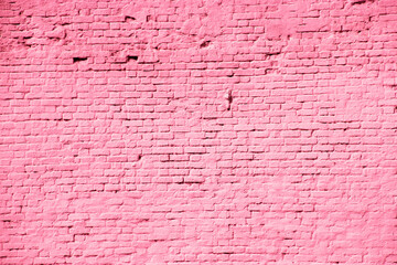 Pink brick wall backgrounds, brick room, interior texture, wall background.