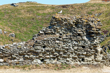 Ruins Of Tintagel Castle - Cornwall UK