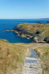 Ruins Of Tintagel Castle - Cornwall UK