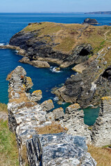 Ruins Of Tintagel Castle - Cornwall UK