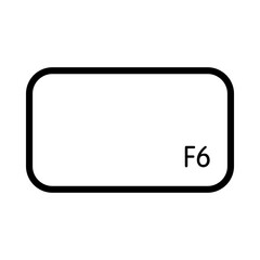 Keyboard F6 key