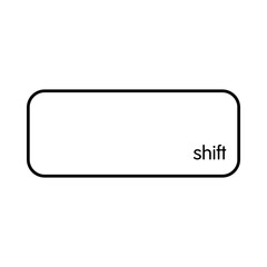 Keyboard right shift key