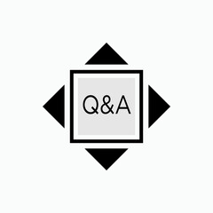 Q and A Icon. FAQ, Help Desk Symbol - Vector. 